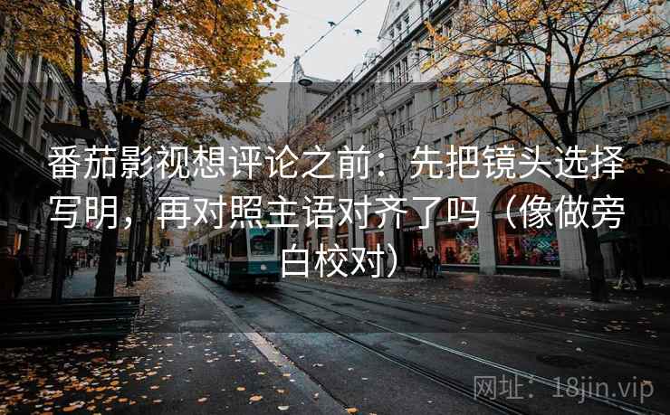 番茄影视想评论之前:先把镜头选择写明,再对照主语对齐了吗(像做旁白校对)